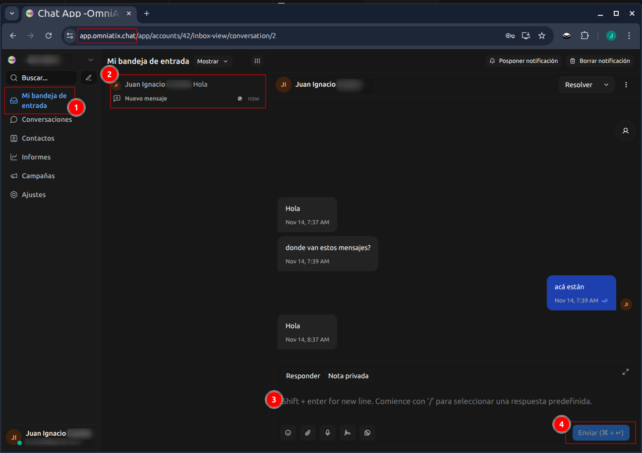 Paso 2: Responder al Mensaje